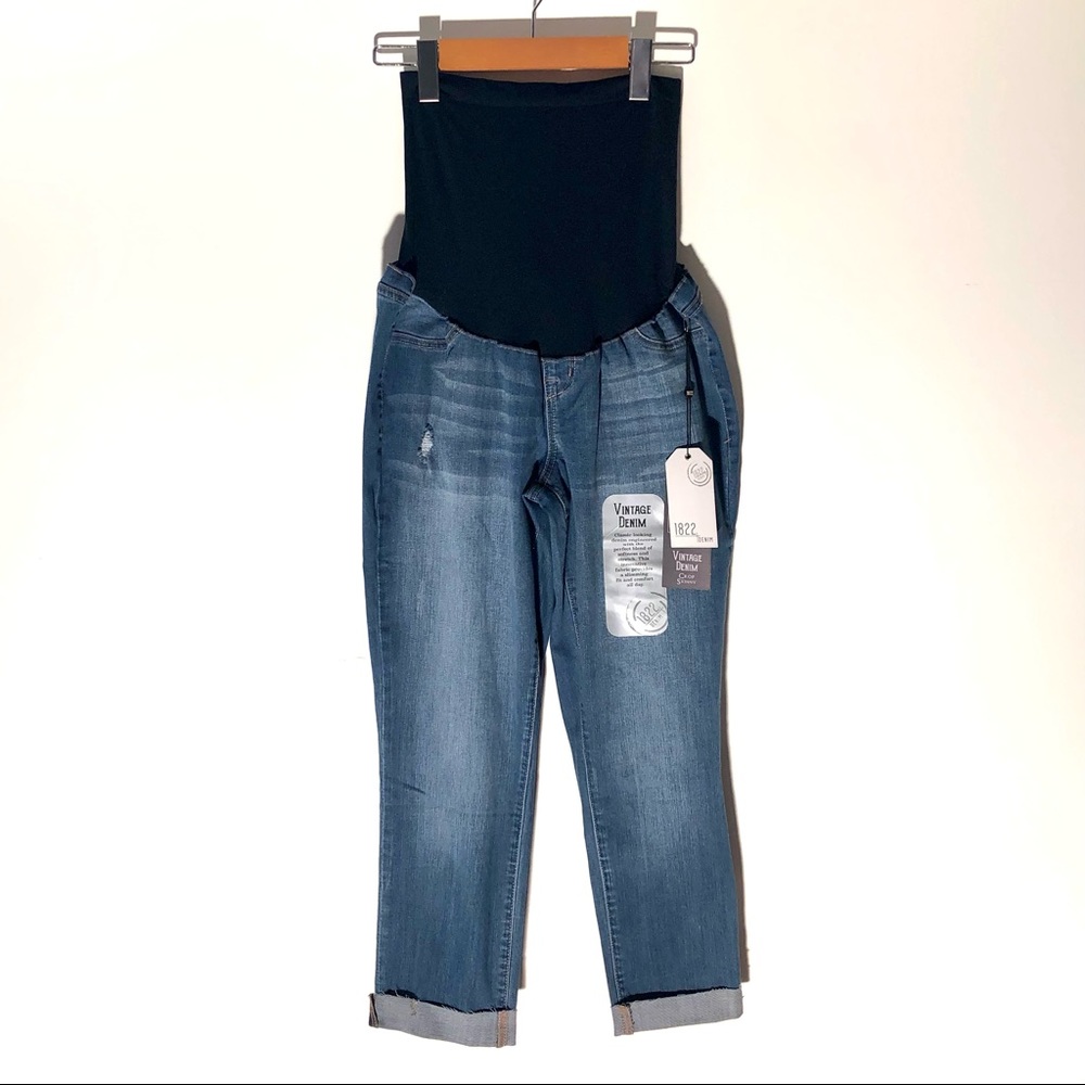 Crop Skinny Maternity Jeans XL